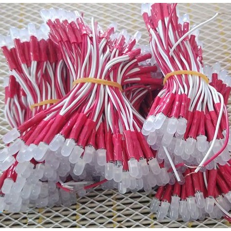 Led Ruồi Liền Dây 5V 5mm Nhiều Màu (Chùm 100 Led)