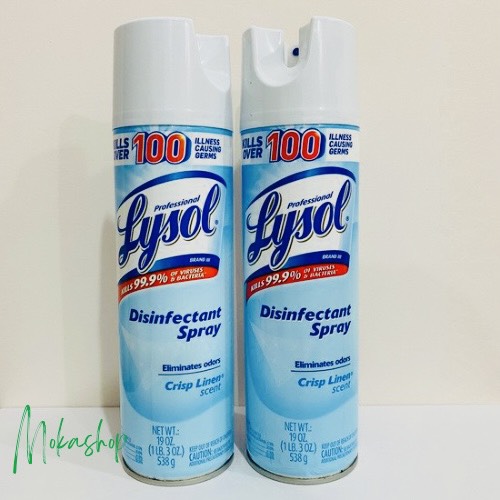 Combo 2 Chai Xịt Diệt Khuẩn Lysol Disinfectant Spray 538g/chai