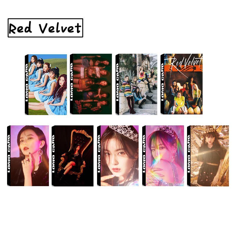 Lomo red velvet lomo thành viên bộ ảnh hộp 30 ảnh thẻ hình thiết kế sáng tạo đẹp thời trang