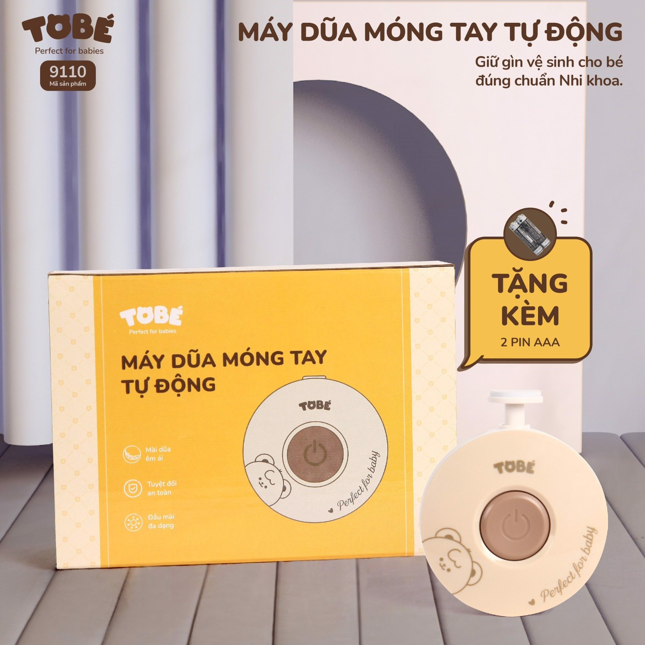 Máy dũa móng tay cho bé tobé