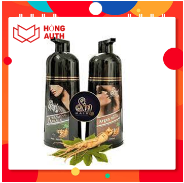 Dầu gội phủ bạc nhân sâm sin hair của Nhật bản gội là đen gội là nâu chai 500ml dùng 6 tháng shop HỒNG AUTH