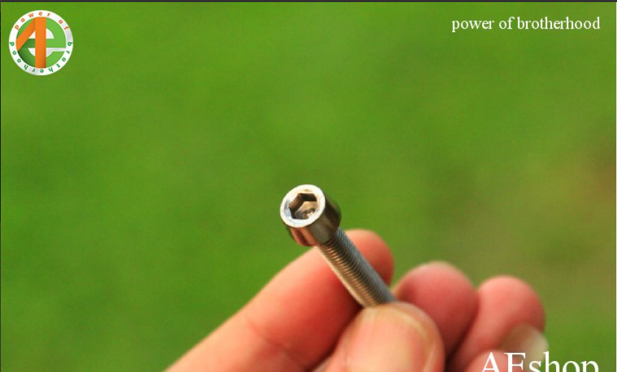 ốc xe đạp titanium M6*40 mm, cố định cổ phốt thụt trước với pô tăng