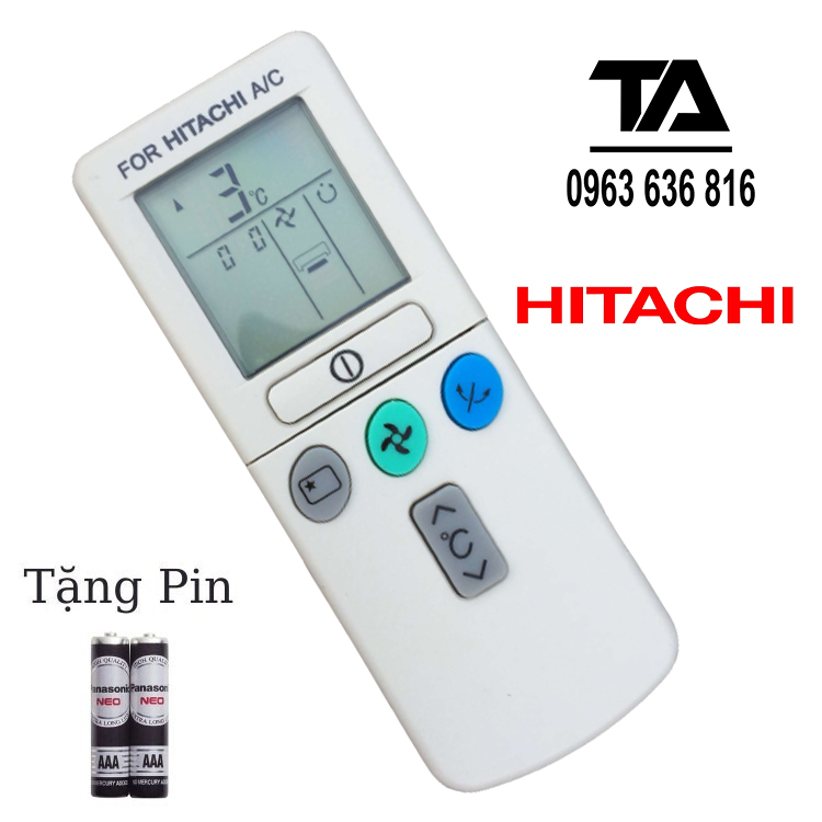 ✔ remote máy lạnh hitachi rar-2a1 - điều khiển điều hòa hitachi rar-2a1