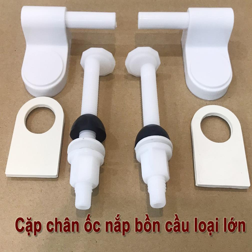 Bộ ốc nắp bồn cầu loại lớn cho bồn cầu Inax, TOTO, Caesar, American Standard như hình