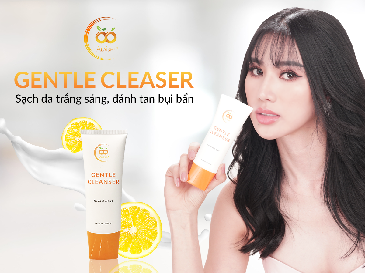 [HCM]Sữa rửa mặt trị mụn trắng da chính hãng Alaishy - Sữa rửa mặt trắng da sạch sâu dưỡng da