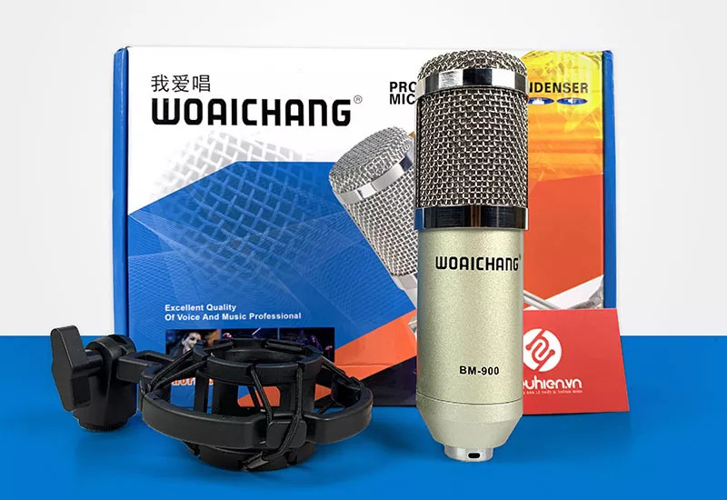 Micro thu âm  BM900 tặng chống sốc nhựa cao cấp Hát Karaoke, Thu Âm Cực Tốt chuyên nghiệp bắt âm tốt nhẹ âm vang trong siêu hay âm thanh chuẩn phòng thu