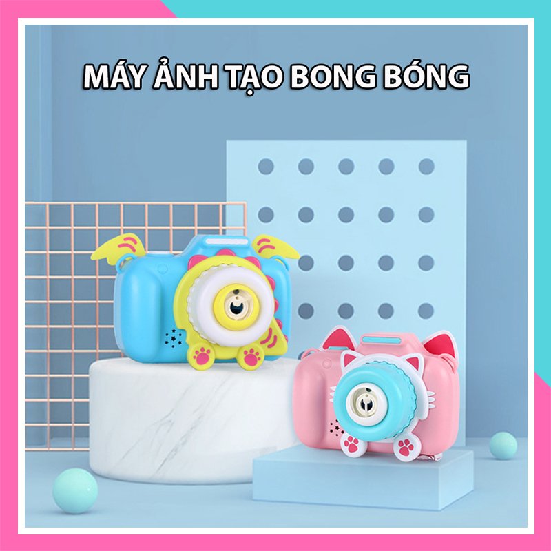 Máy Ảnh Tạo Bong Bóng đồ chơi thú vị cho bé