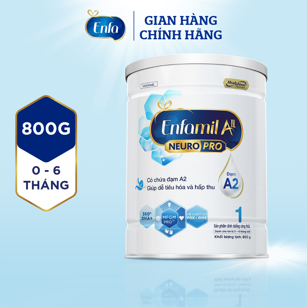 Sữa bột enfamil a2 neuropro 1 cho trẻ từ 0 - 6 tháng tuổi – 800g