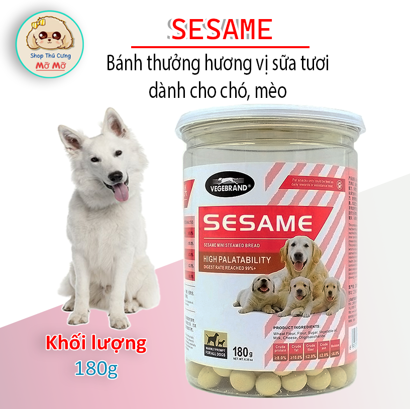 Bánh thưởng hương vị sữa tươi dành cho chó mèo - Hộp 180g