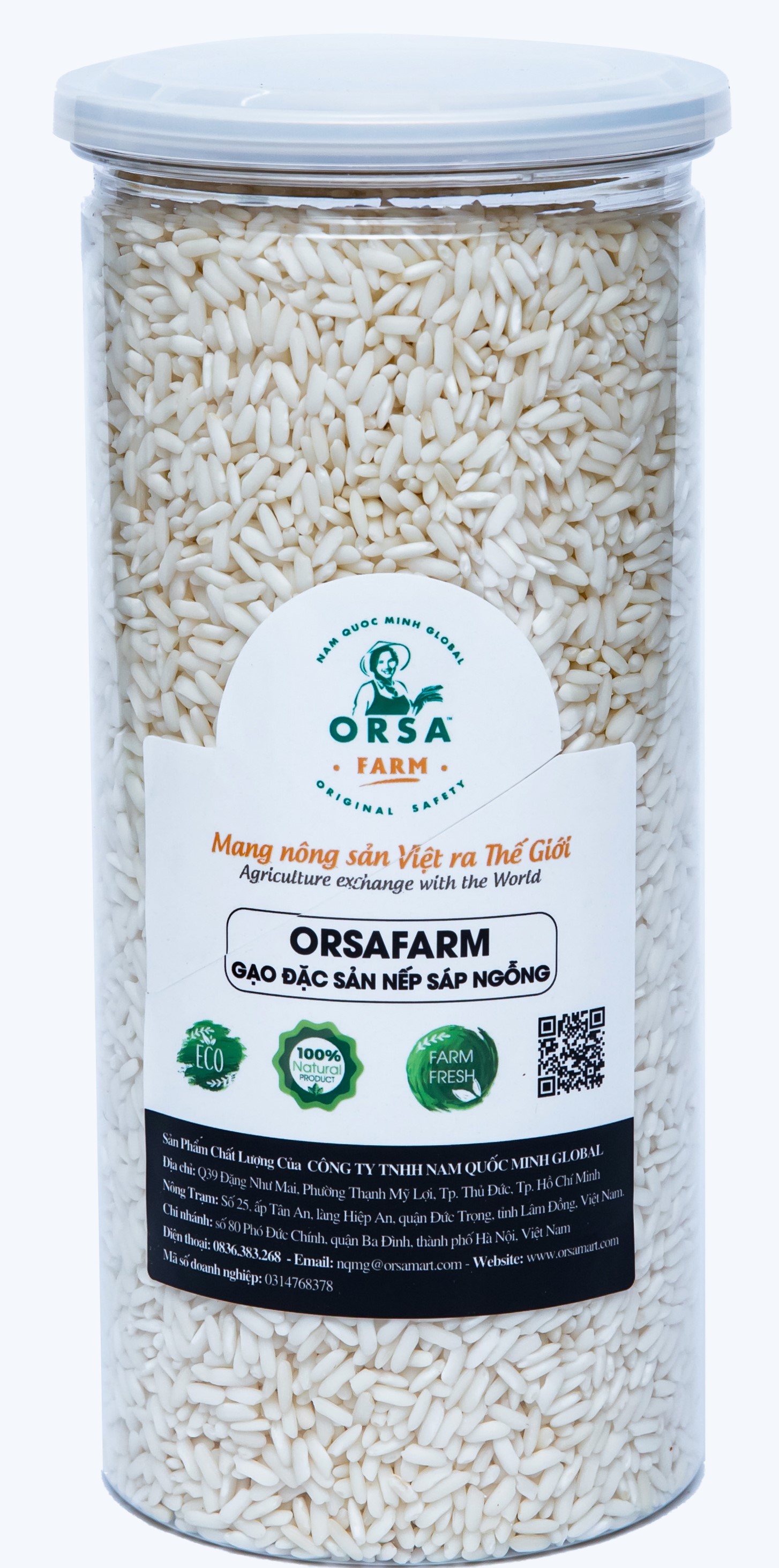 GẠO ĐẶC SẢN NẾP SÁP NGỖNG Orsafarm 800 Gram ăn gạo nếp có tốt không Gạo nếp