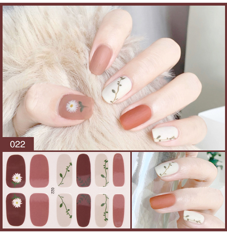 Bộ sticker dán móng tay trang trí 3D