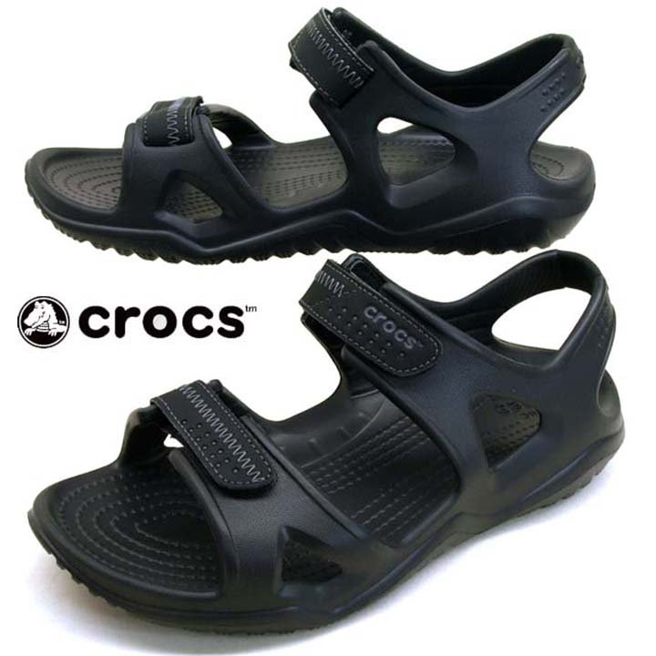 Sandal quai dán cross River màu đen dành cho nam