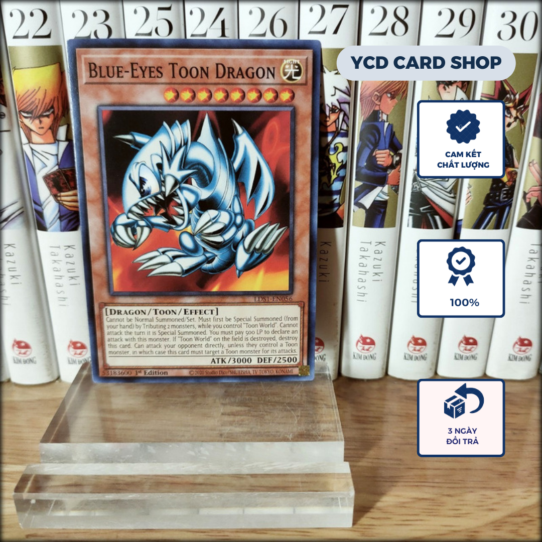 Thẻ bài yugioh Chính hãng Blue-Eyes Toon Dragon – Common