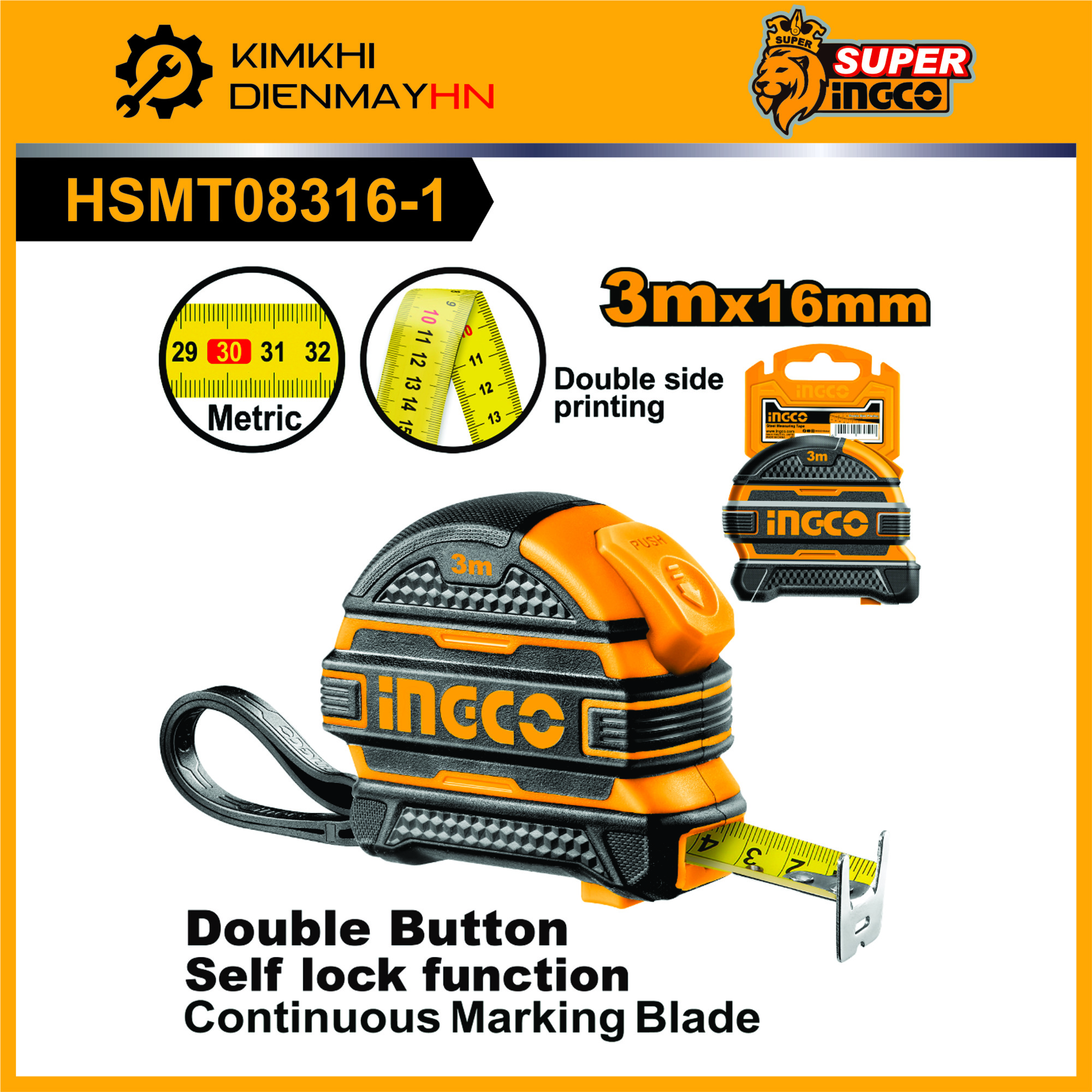 Thước thép nền vàng cao cấp ingco hsmt08316-1,hsmt08525,hsmt08825-1