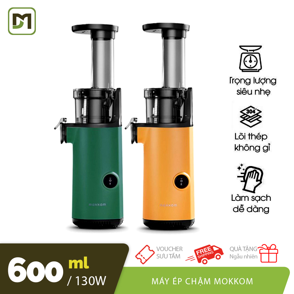 Máy ép chậm máy ép hoa quả Mokkom 300W mini gọn nhẹ tiện lợi công suất mạnh