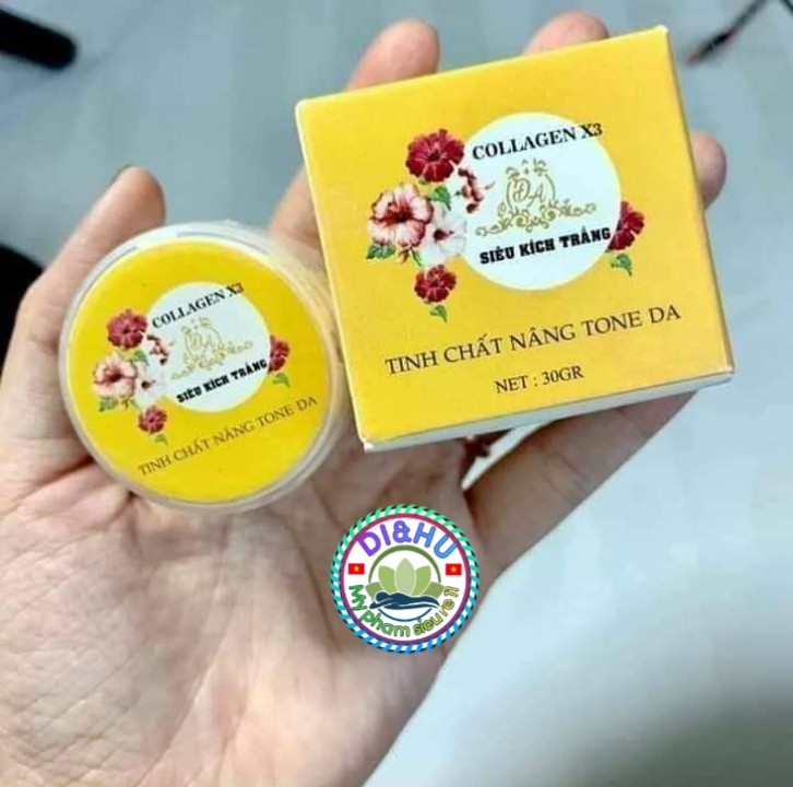 Siêu kích trắng Collagen x3 - tinh chất nâng tone da - 30gr
