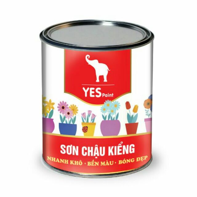 Sơn chậu kiểng, sơn chậu cảnh hệ thơm - Nhiều màu - Lon 400 gam