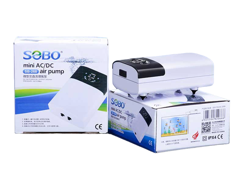 Máy sủi khí Oxy tích điện mini SOBO dùng cho hồ cá [SB-168, SB-268, SB-418, SB-428]