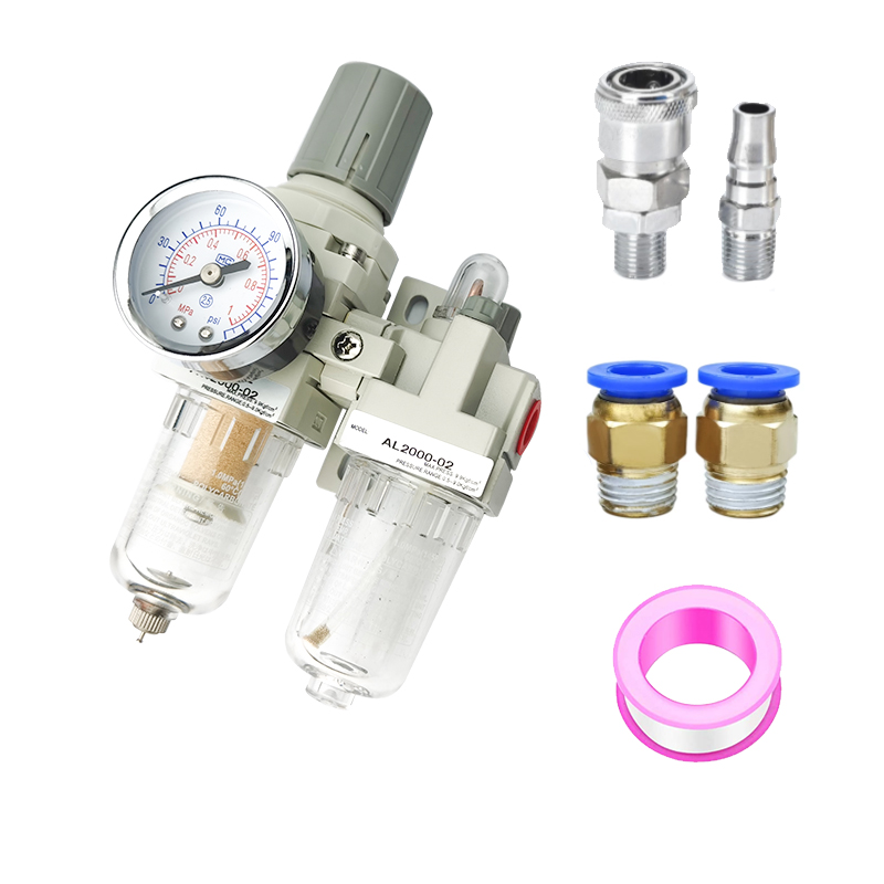 AC2010-02 AC2010-02D khí nén Bộ lọc không khí điều chỉnh áp suất dầu tách nước Hướng dẫn sử dụng hệ thống thoát nước cung cấp máy bơm Bộ lọc máy nén