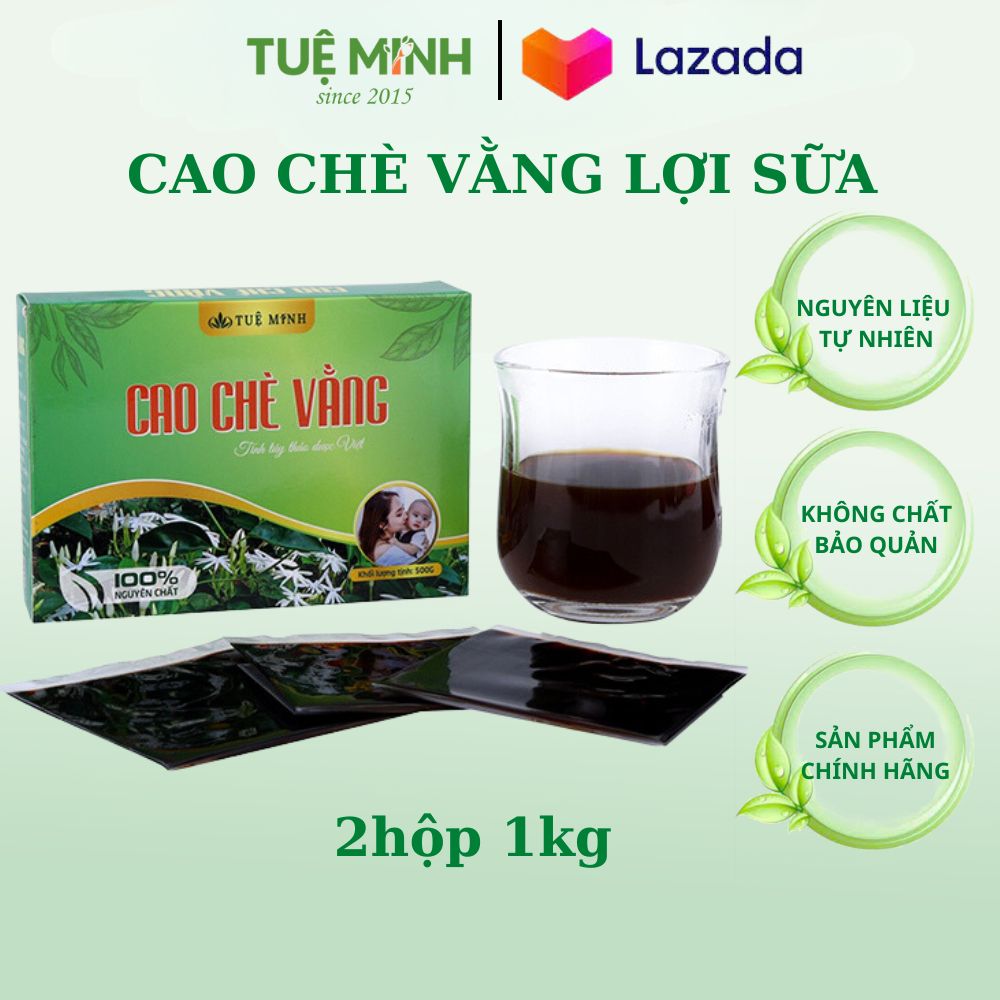 Cao chè vằng nguyên chất Tuệ Minh dành cho mẹ bầu combo 2 hộp 1kg