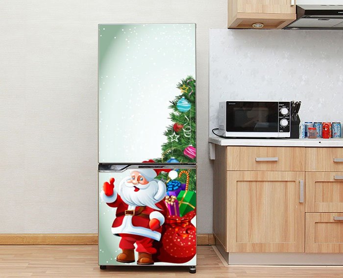 Miếng dán tủ lạnh Cao cấp - Giáng sinh