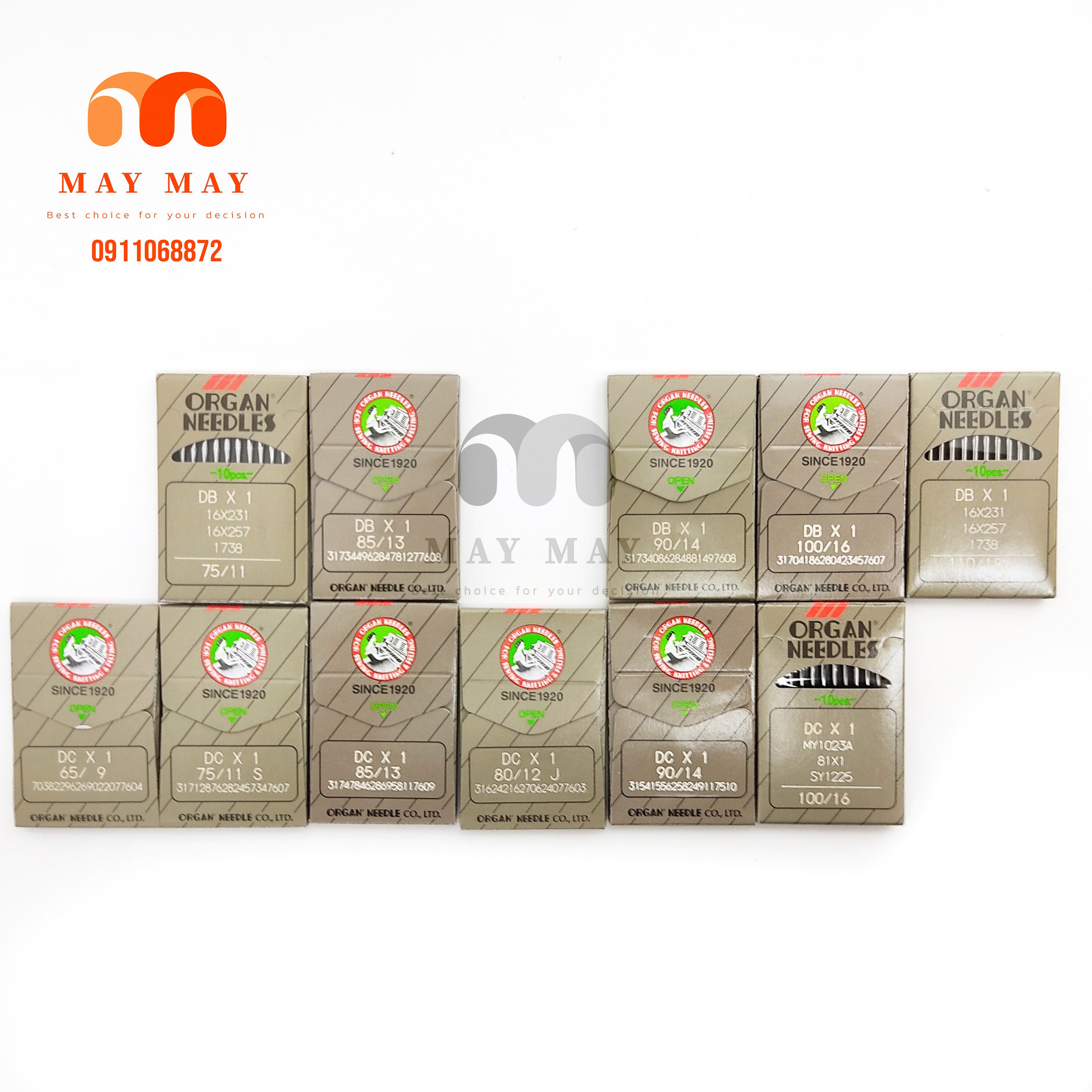 Kim máy vắt sổ DC hàng Organ của nhật - Kim máy vắt sổ Nhật 1 gói 10 cây