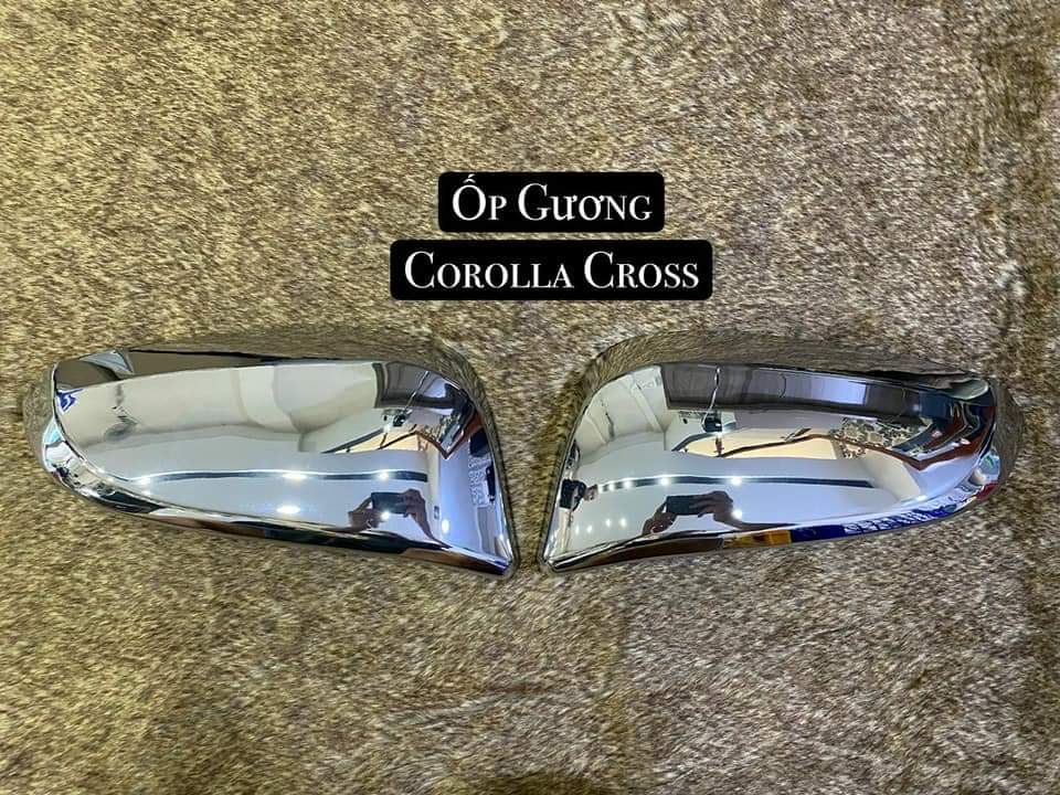 Ốp Gương Xe Toyota Cross 2020 2021 Mạ Crom Cao Cấp, Giúp Chống Xước, Làm Đẹp Xe, Có Sẵn Keo Dính 2 Mặt, Lắp Đặt Dễ Dàng Tại Nhà