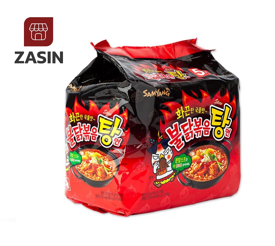 Lốc 5 gói mì cay nước samyang Hàn quốc