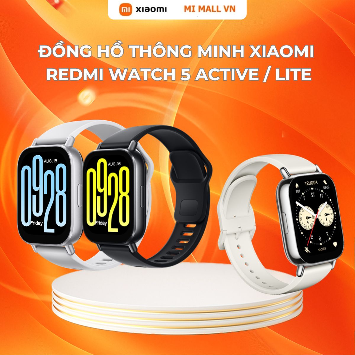 Đồng Hồ Thông Minh Xiaomi Redmi Watch 5 ACTIVE    Watch 5 LITE  Chọn phân loại  – Phiên Bản Quốc Tế Bảo Hành Chính Hãng 12 Tháng 