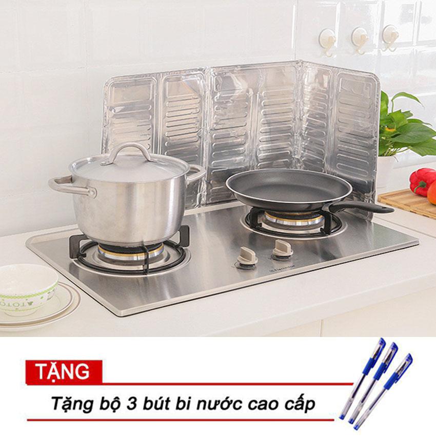 Tấm chắn dầu mỡ tphcm/tấm chắn gió cho bếp ga + Tặng bộ 3 bút bi xanh cao cấp