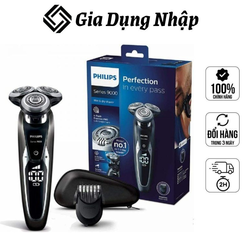 Máy cạo râu philips series 9000 s9721/41, philips shaver, máy cạo râu khô và ướt, tiện lợi, dễ dàng sử dụng, vệ sinh, made in netherland, bh 12 tháng
