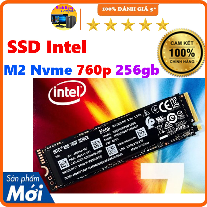 Ssd intel 760p m2 nvme 256gb