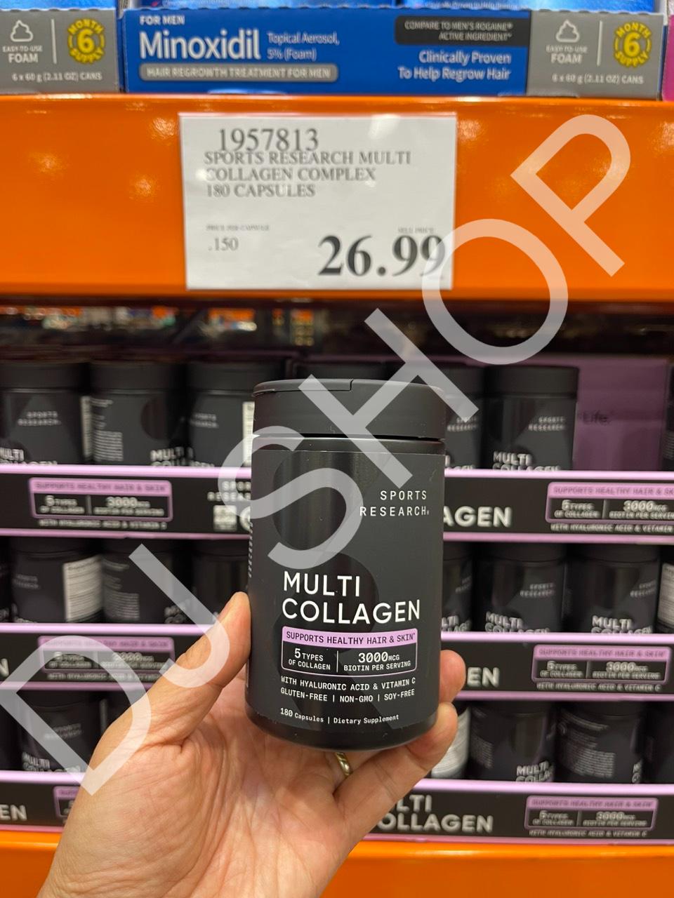 [DJ SHOP] Viên Multi-Collagen Complex + Biotin, Hyaluronic Acid và Vitamin C của Sports Research Mỹ