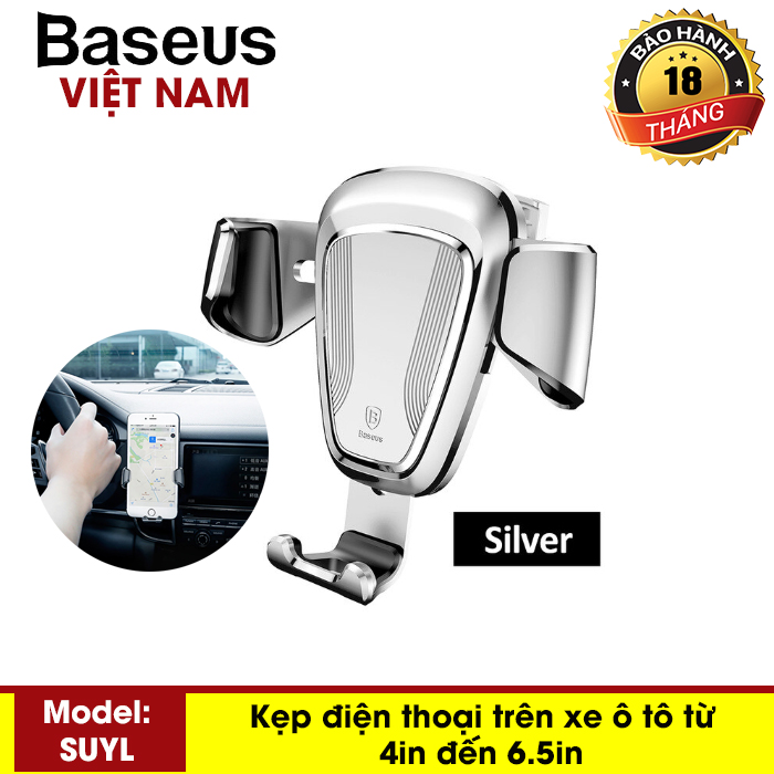 Kẹp điện thoại - Giá đỡ điện thoại trên ô tô Baseus Gravity Car Mount - Phân phối bởi Baseus Vietnam