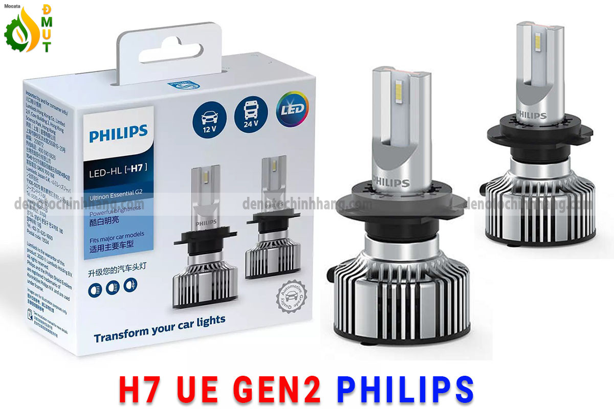 Đèn led oto h7 philips ultinon essential gen2 bh1 năm