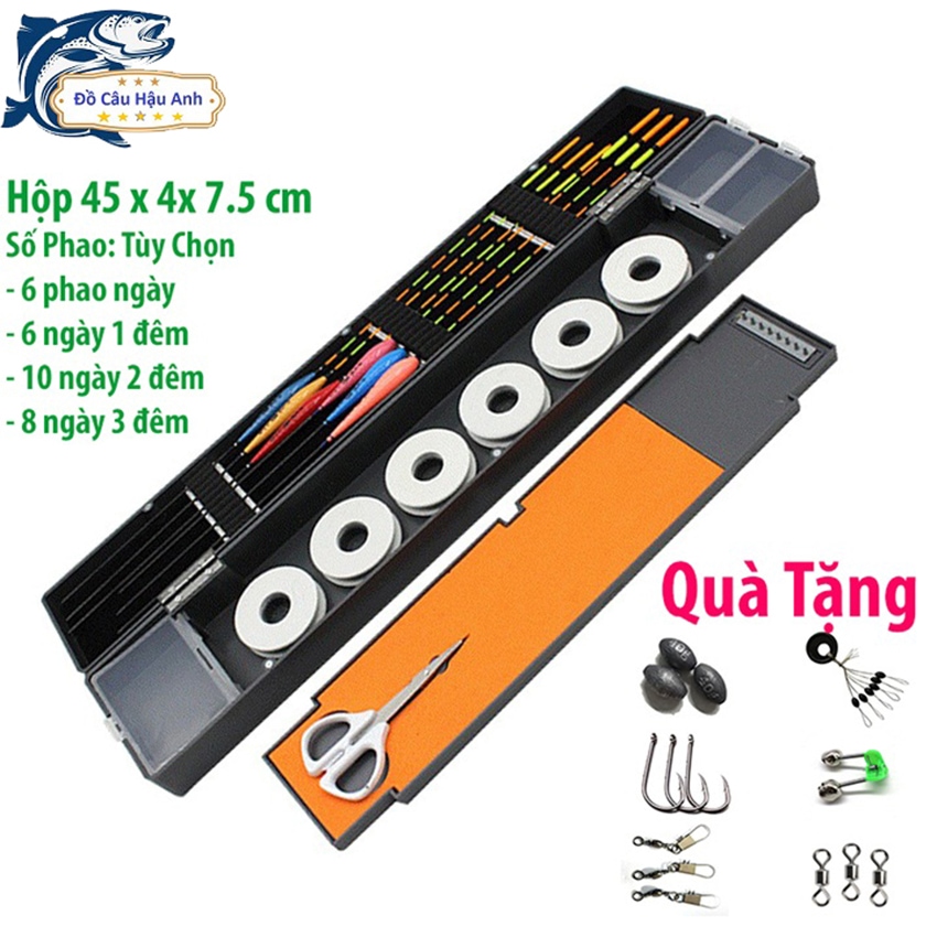 Hộp đựng phao câu cá phao câu đài Xám 45cm Chuyên Dụng Đa Năng HP4