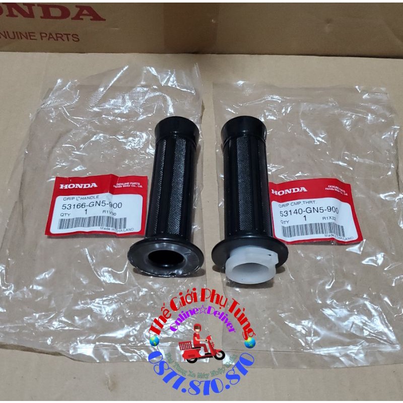 Cặp bao tay Dream Thái có ống ga zin Honda Thái Lan - 53140-GN5-900 53166