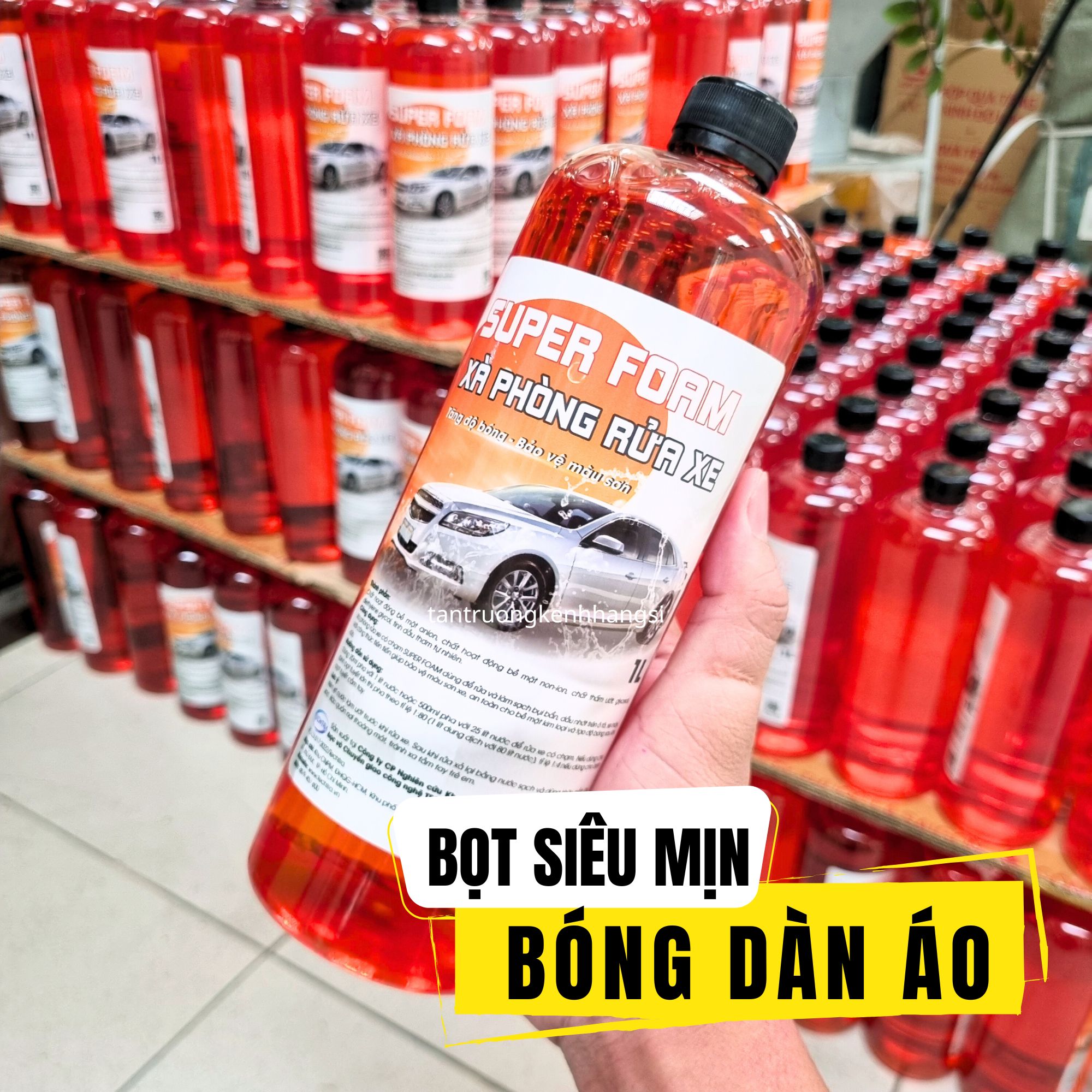 Nước rửa xe bọt tuyết SUPER FOAM siêu bóng - Nước rửa xe máy, ô tô chuyên dụng