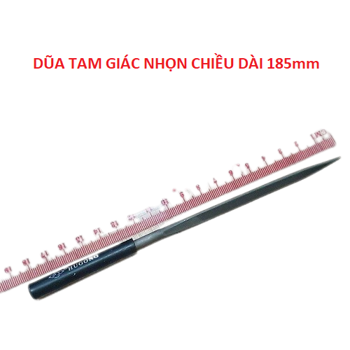 Dụng Cụ Dũa Kim Loại Đầu Tam Giác Nhọn 5x180mm Gia Công Mài Dũa Được Trên Nhiều Bề mặt Vật Liệu