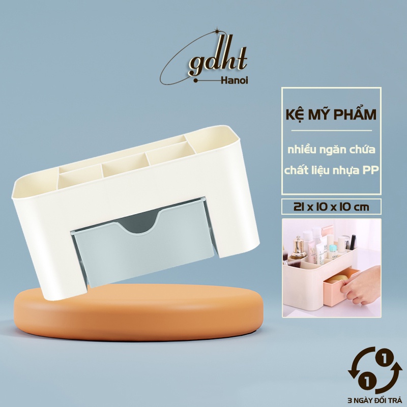 Kệ Mỹ Phẩm Loại To, Kệ Mỹ Phẩm Đa Năng Có Ngăn Kéo, tủ đựng đồ mini để bàn trang điểm, kệ đựng đồ đa năng để bàn Gia dụng Huy Tuấn Hà Nội