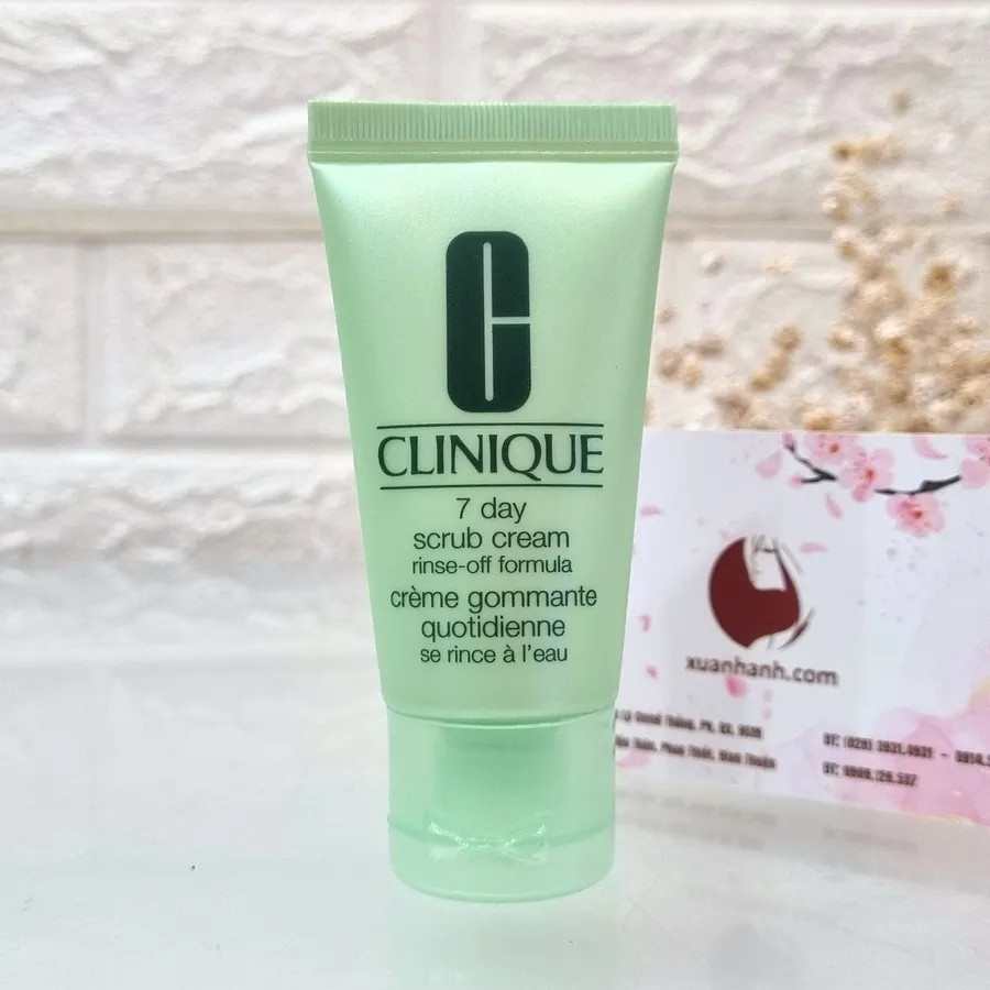 Tẩy tế bào chết Clinique 7 Day Scrub Cream sạch mịn da, ngừa mụn - 30ml