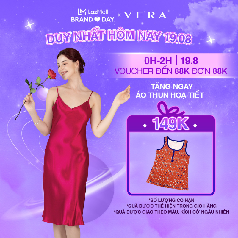 295,000₫｜-31%｜Sale 15-21.08｜Đầm VERA hai dây satin dáng dài -V0115