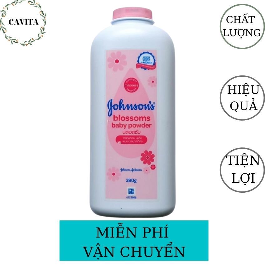 [FreeShip] Phấn Thơm Cho Bé Hương Hoa Johnson's Baby 380g Thái Lan CAVITA giúp bé cảm thấy luôn khô ráo, chống hâm, ngăn ngừa rôm sẩy, khô thoáng suốt ngày dài