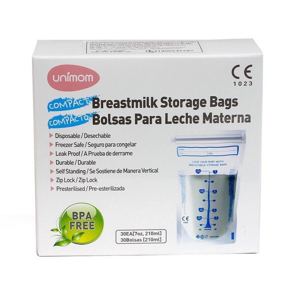 Túi trữ sữa mẹ unimom compact um870350 không có bpa 210ml