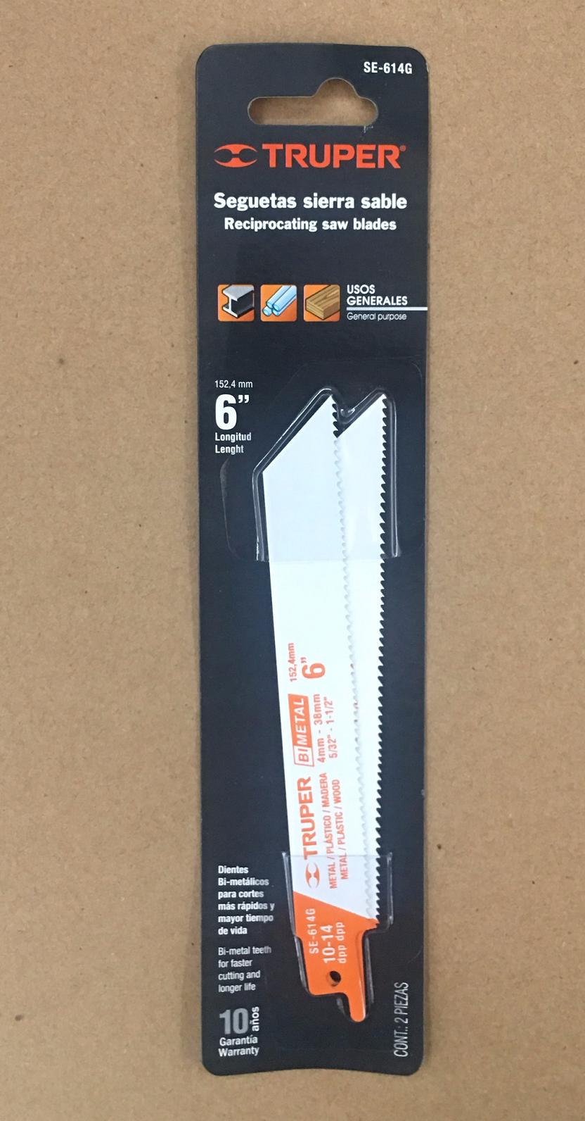 Lưỡi cưa kiếm sắt 6in/15cm truper 10790 se-614g