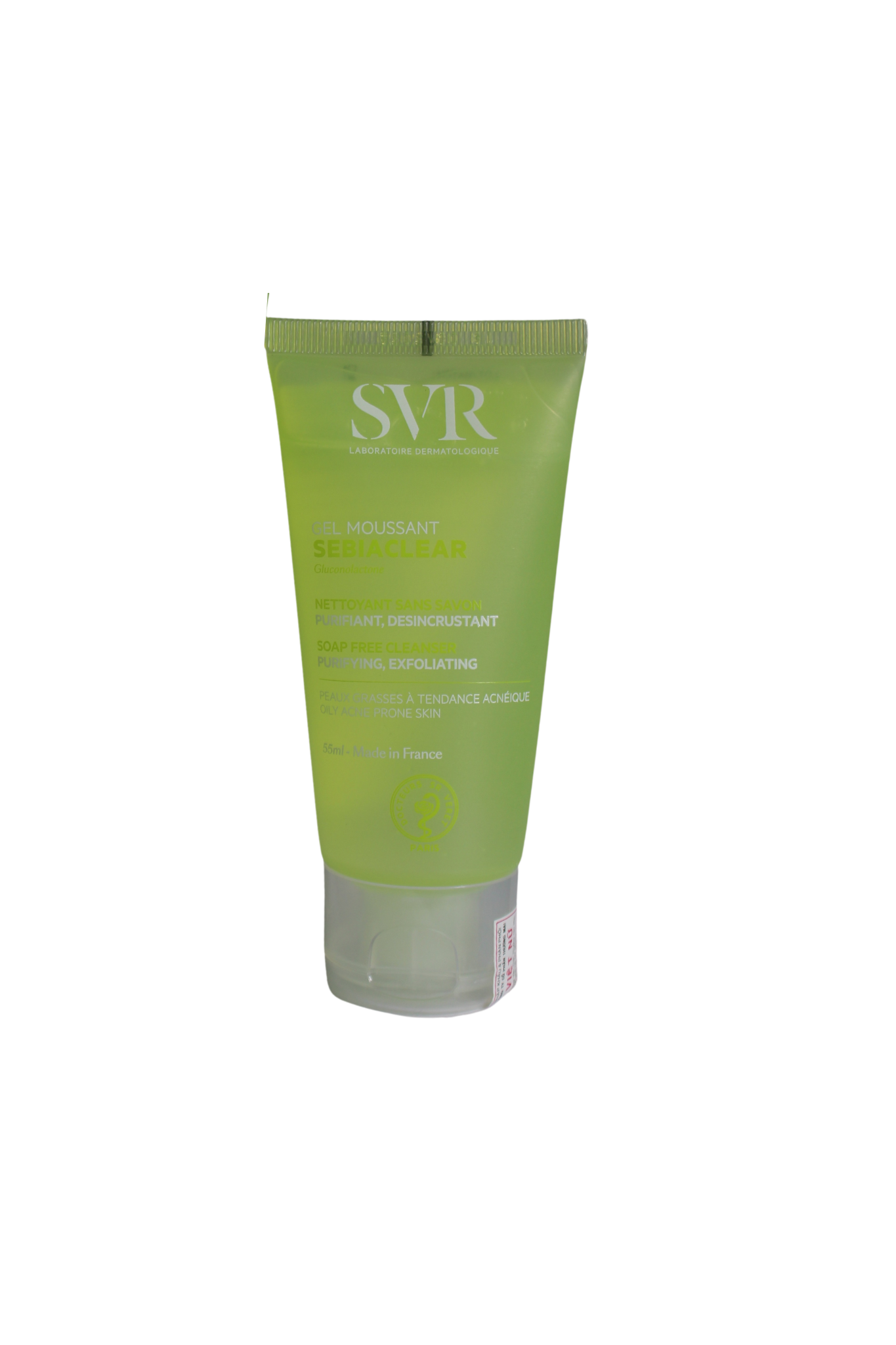 Gel rửa mặt cho da dầu mụn Sebiaclear Gel Moussant SVR 55ml