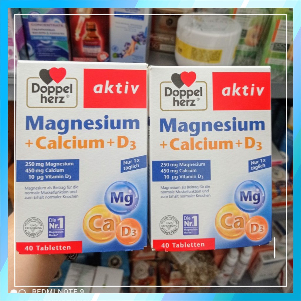 Viên uống Magnesium + calcium+ D3