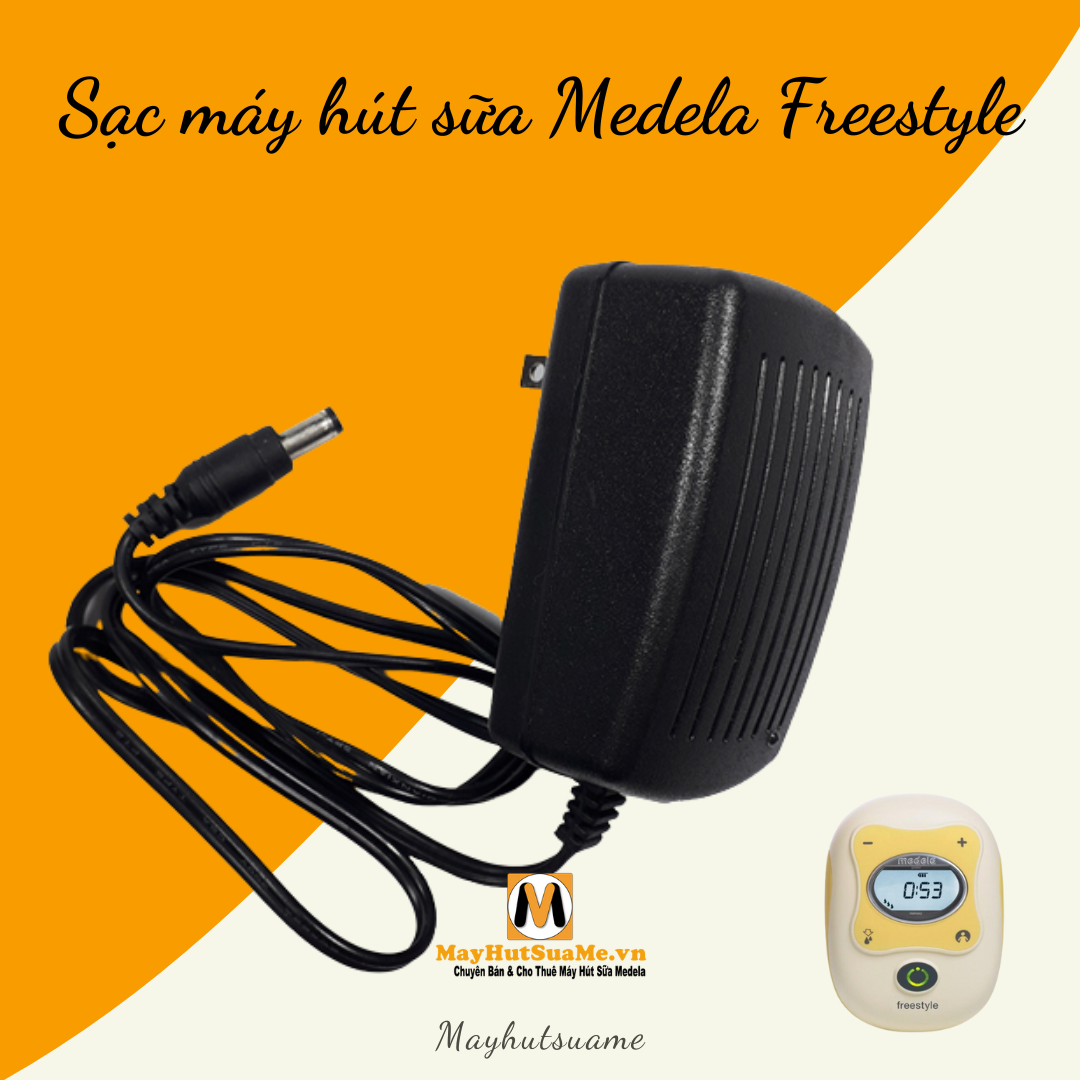 Dây Adapter sạc thay thế máy hút sữa Medela Freestyle - 12V
