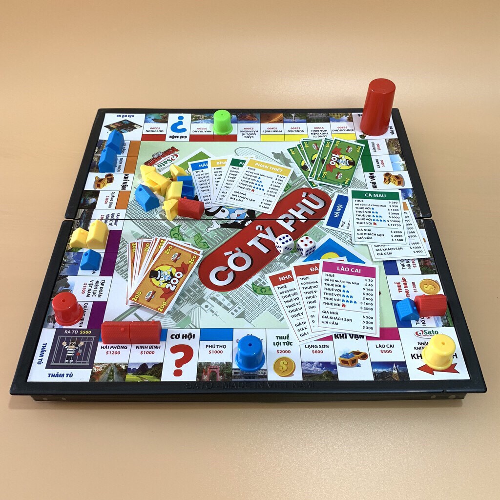Bộ Cờ Tỷ Phú Phiên Bản Địa Danh Việt Nam,Giúp Tư Duy Đầu Tư Thông Qua Trò Chơi