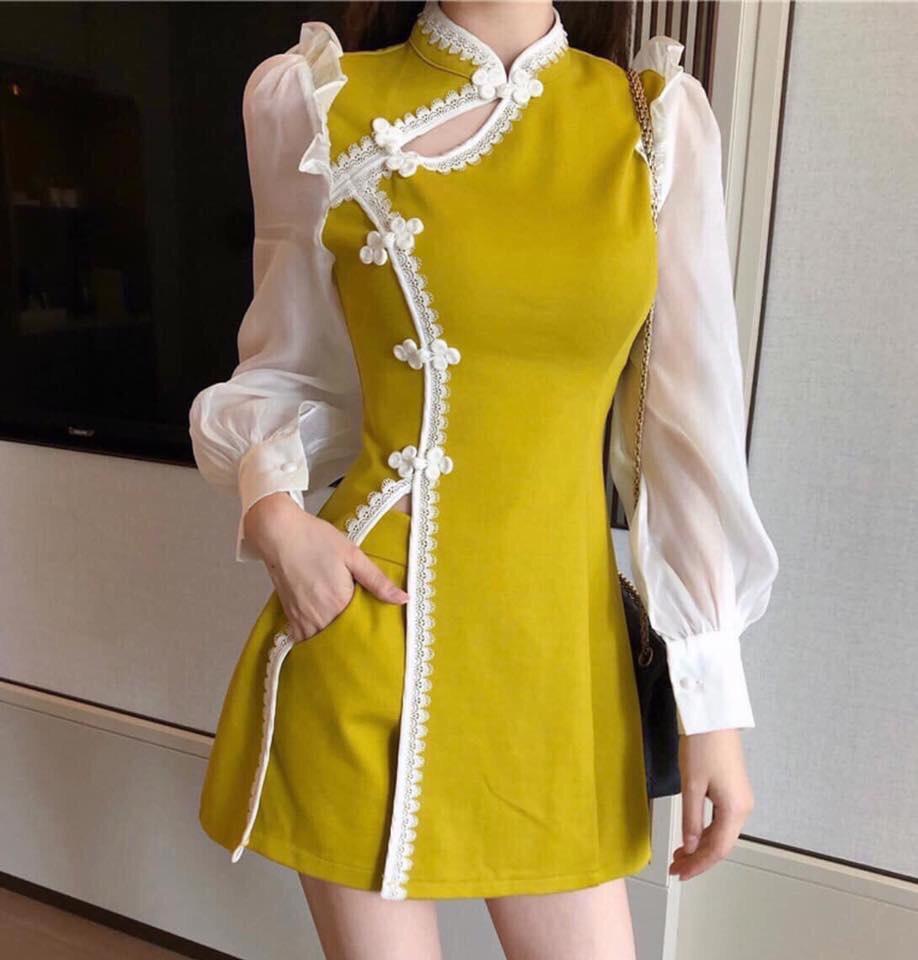 SET SƯỜN XÁM TAY VOAN CỰC HOT - CỰC ĐẸP